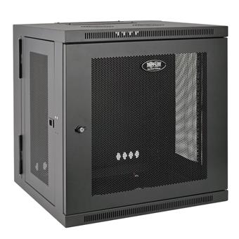 Skříň SmartRack 10U, Š=600mm, Hl=550mm, hloubka pro přepínače, montáž na stěnu