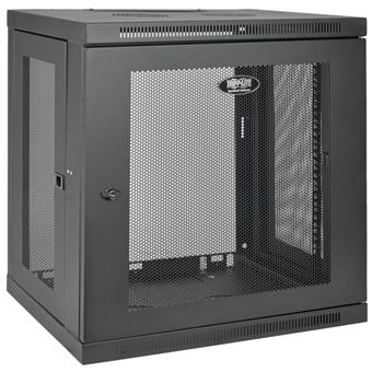 Skříň SmartRack 12U, Š=600mm, Hl=450mm, hloubka pro přepínače, montáž na stěnu
