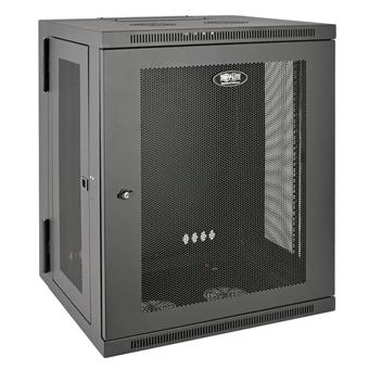 Skříň SmartRack 15U, Š=600mm, Hl=550mm, hloubka pro přepínače, montáž na stěnu