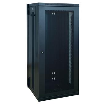 Skriňa SmartRack 26U, Š = 600mm, Hl = 550mm, hĺbka pre prepínače, montáž na stenu