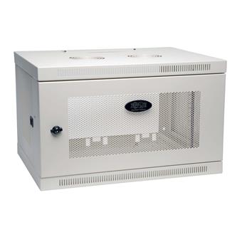 Skříň SmartRack 6U, Š=600mm, Hl=450mm, hloubka pro přepínače, montáž na stěnu, bílá