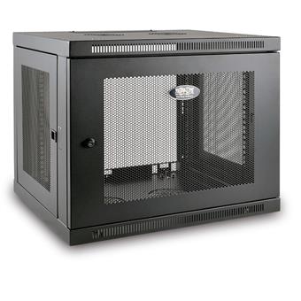 Skříň SmartRack 9U, Mini Rack, Š=600mm, Hl=550mm, hloubka pro přepínače, montáž na stěnu