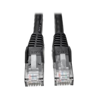 Tripplite Ethernetový kabel Cat6 Gigabit Snagless Molded (UTP) (RJ45 Samec/Samec), černá, 4.27m