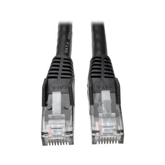 Ethernetový kabel Cat6 Gigabit Snagless Molded (UTP) (RJ45 Samec/Samec), černá, 7.62m