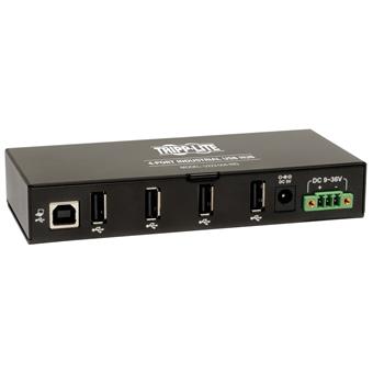 Rozbočovač 4x USB 2, průmyslový, odolnost ESD 15kV, kovové pouzdro, možnost montáže
