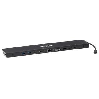 Dokovací stanice USB-C / 3x displej, HDMI 4K, DP, VGA, USB3.2 G1, USB-A/C, GbE, 100W nabíjení