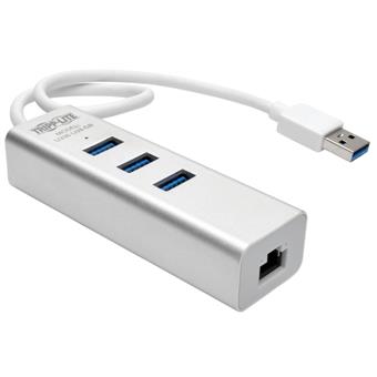 Tripplite Adaptér USB 3.0 SuperSpeed / Gigabit Ethernet NIC, s rozbočovačem 3x USB 3.0