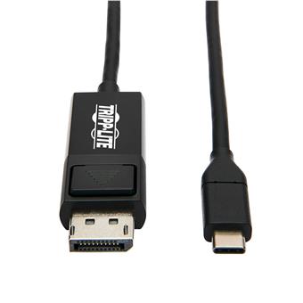 Tripplite Adaptér USB-C / DisplayPort, uzamykatelný konektor, 4K 60Hz, HDR (Samec/Samec), kabel 1.8m