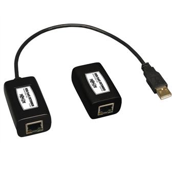 Extender (přijímač a vysílač), 1-port USB přes Cat5/Cat6, až 45.72m