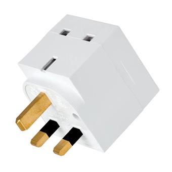Tripplite PDU základní, 220-250V AC, 13A, Napájení BS1363A, Výstup 2x BS1363A, bílá