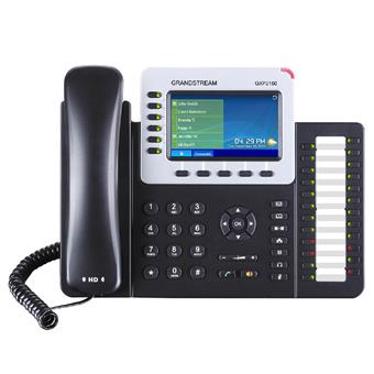 Grandstream GXP2160, 4,3" TFT bar. displej, 6 SIP účtov, 5 prog. hr., 24 BLF, BT, dual Gbit port, PoE