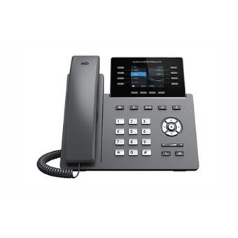 Grandstream GRP2624 SIP telefón, 2.8" TFT bar. displej, 4 SIP účty, 4 pr. hr., 2x10/100Mb, WiFi, BT