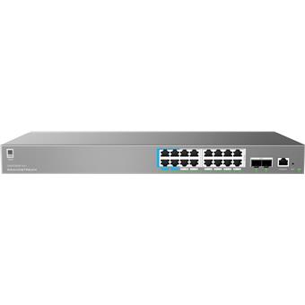 Grandstream GWN7802P Pro L2++ Managed Network switch, 16x 1Gb RJ45, PoE++, SFP+, DHCP, CLI, VLAN