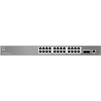 Grandstream GWN7803PL Pro L2++ Managed switch, 24x 1Gb RJ45, PoE+, SFP+, DHCP, CLI, VLAN