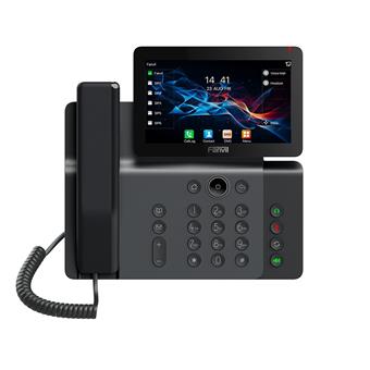 Fanvil V66 SIP telefón, 7" bar.disp., WiFi, BT, dual Gbit, PoE, H.264