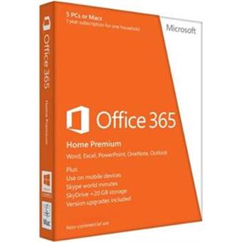 Office 365 Home Premium 32-bit/x64 CZ 1R pronájem