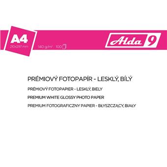 ALDA9 Fotopapír A4 140 g/m2, prem.lesklý,100listů
