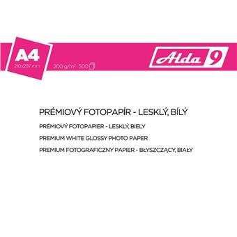 ALDA9 Fotopapír A4 200 g/m2, prem. lesklý,500listů