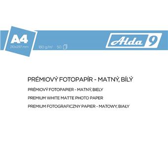 ALDA9 Fotopapír A4 180 g/m2, prem. matný, 50listů