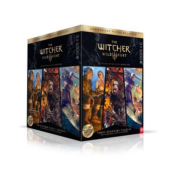 GLO The Witcher 3: Wild Hunt 10 Years of Killing Monsters Puzzle Trilogy 3x1000