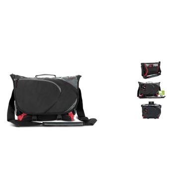 ASCOPA messenger bag, black-red