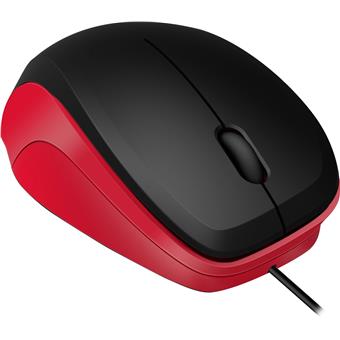 LEDGY/Ergonomická/Optická/Pre pravákov/1 000 DPI/Drôtová USB/Čierna-červená