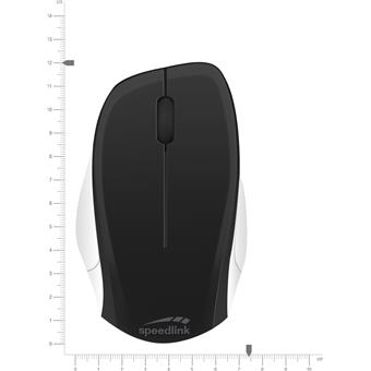 LEDGY Mouse - Wireless, Silent, black-white
