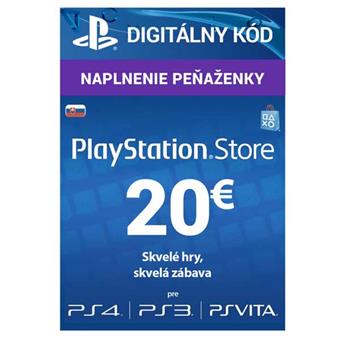 PlayStation Live Cards 20 EUR Hang pro SK PS Store