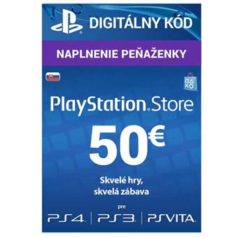 PlayStation Live Cards 50 EUR Hang pro SK PS Store