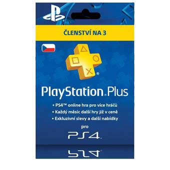 PlayStation Plus Card Hang 90 Days - pouze pro CZ PS Store