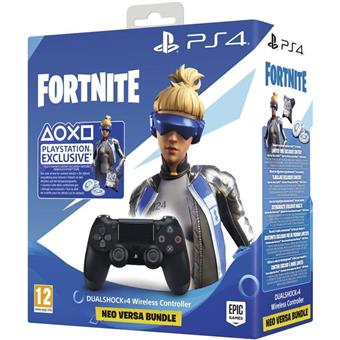 PS4 - DualShock 4 Controller BLACK v2 + Fortnite 500 V Bucks