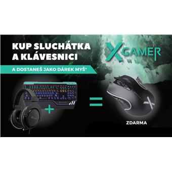 X-Gamer akční set klávesnice + sluch. + myš ML1000 zdarma
