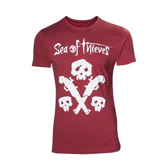 Tričko:Sea of Thieves - s lebkou a zbraní - L