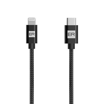 ER POWER kabel USB-C/Lightning 200cm bílý