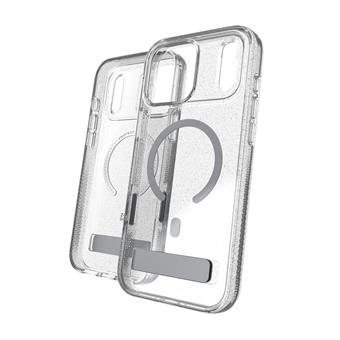 Case Milan Snap with Kickstand pre Apple iPhone 18 Pro Max / 17 Pro Max - Glitter Silver