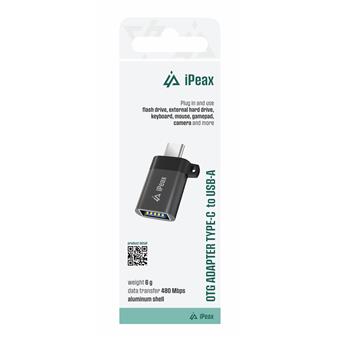 ADAPTÉR OTG USB-C / USB-A (samice) ČERNÝ
