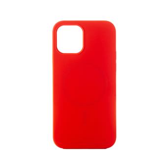 ER POWER Silikonový kryt CARNEVAL SNAP iPhone pro 13 mini  s MagSafe- Červená