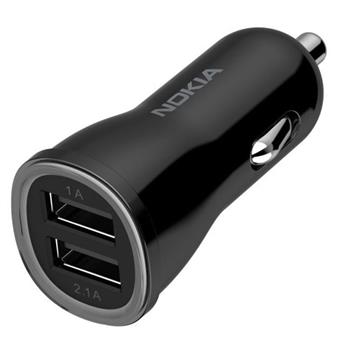 Nokia DC-310 Dual 5V/1+2, 1A Autonabíječ Black