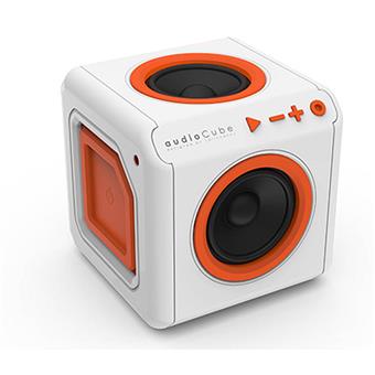 Repro přenosné PowerCube AUDIOCUBE, White - Orange