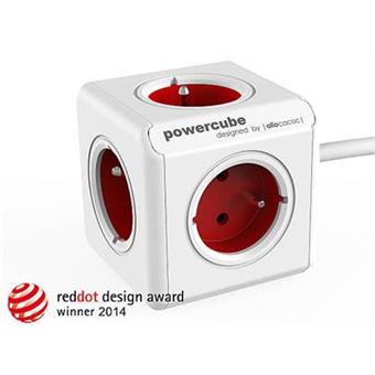Zásuvka prodluž. PowerCube EXTENDED, Red, 5-ti rozbočka, kabel 1,5m