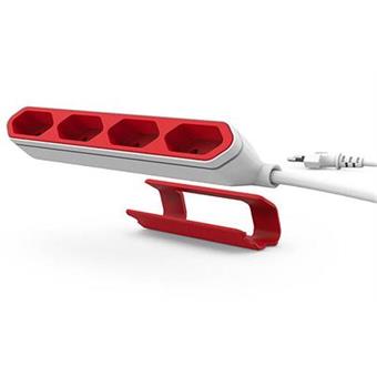 Zásuvka prodluž. PowerCube POWERBAR 1,5m Red
