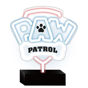 Dekoratívne LED neón na stojane Tlapková patrola - Logo