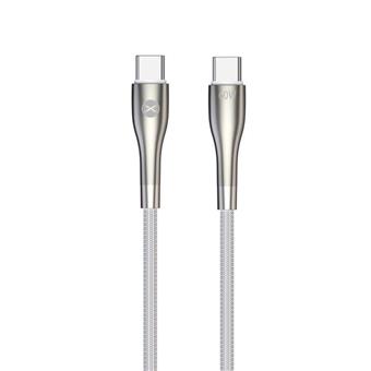 Datový kabel Forever USB-C/USB-C 1m 60W bílý