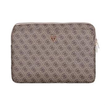 Guess PU 4G Triangle Logo Obal pro Notebook 14" Brown