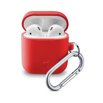 Kryt Cellularline Bounce AirPods 1 & 2, červený
