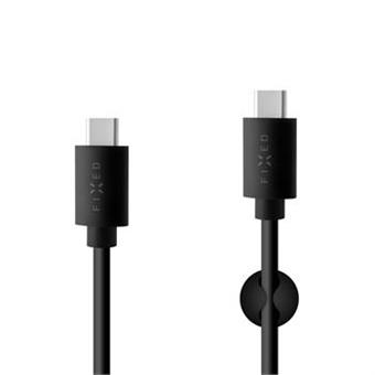 Kabel FIXED USB-C/USB-C, 2m, PD, 60W, černý