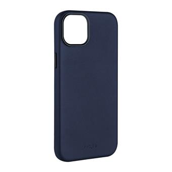 FIXED MagLeather kožený kryt iPhone 15, modrý