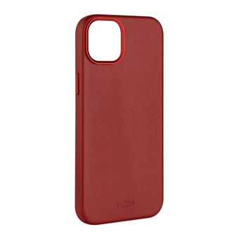 FIXED MagLeather kožený kryt iPhone 15+ červený