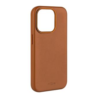 FIXED MagLeather kožený kryt iPhone 15PM hnědý