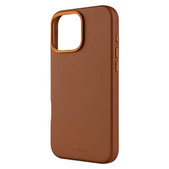 FIXED MagLeather kožený kryt iPhone 16PM hnědý